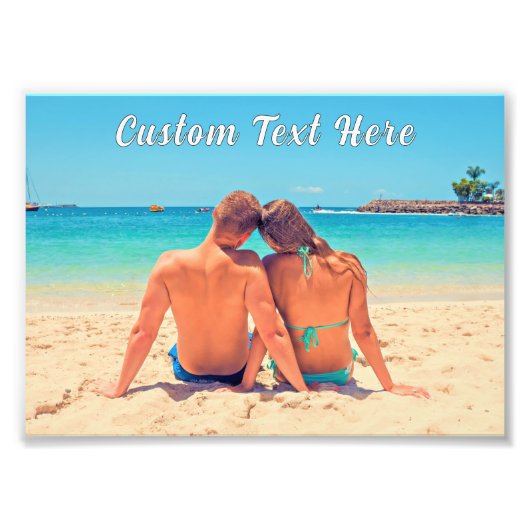 Personalized Custom Text and Photo Poster Example (Voorkant)