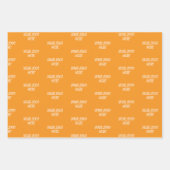 Personalized Custom Your Logo Here Business Office Inpakpapier Vel (Voorkant 3)