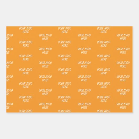 Personalized Custom Your Logo Here Business Office Inpakpapier Vel (Voorkant)