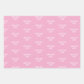 Personalized Custom Your Logo Here Business Office Inpakpapier Vel (Voorkant 2)