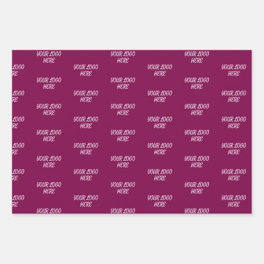 Personalized Custom Your Logo Here Business Office Inpakpapier Vel (Voorkant 3)