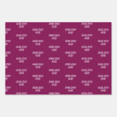 Personalized Custom Your Logo Here Business Office Inpakpapier Vel (Voorkant 2)