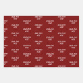 Personalized Custom Your Logo Here Business Office Inpakpapier Vel (Voorkant 3)