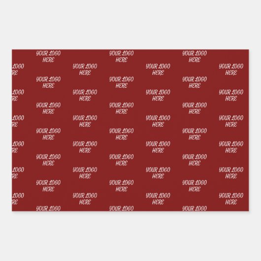 Personalized Custom Your Logo Here Business Office Inpakpapier Vel (Voorkant 2)