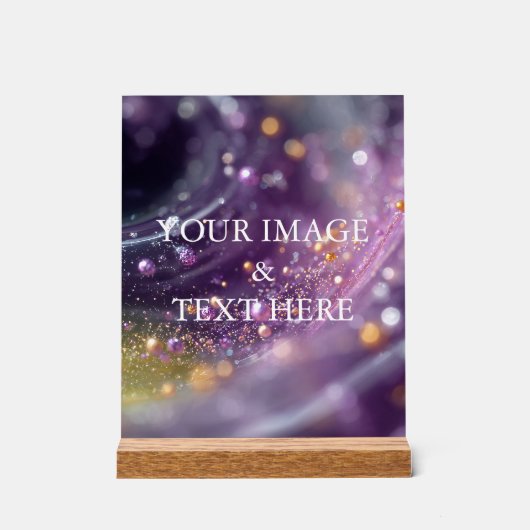 Personalized Custom Your Own Photo Acryl Bord (Voorkant)