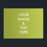 Personalized Custom Your Own Photo Postcard Briefkaart<br><div class="desc">You can add your favorite photo. This is perfect gift idea. Personalize with your name and other text.</div>