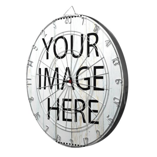 Personalized Custom Your Own Photo & Text Dart Boa Dartbord (Voorkant Rechts)