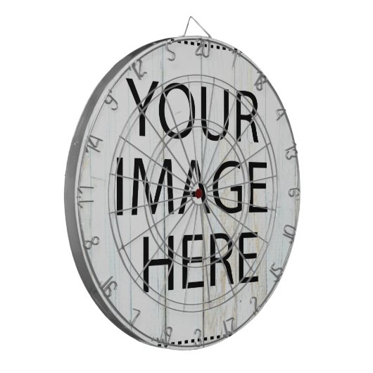Personalized Custom Your Own Photo & Text Dart Boa Dartbord (Voorkant Links)