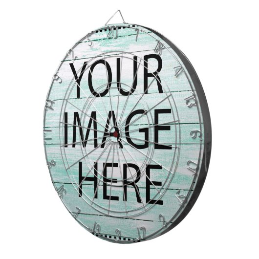 Personalized Custom Your Own Photo & Text Dartbord (Voorkant Rechts)