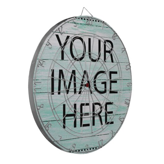 Personalized Custom Your Own Photo & Text Dartbord (Voorkant Links)