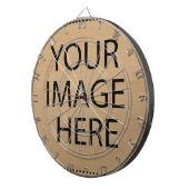 Personalized Custom Your Own Photo & Text Dartbord (Voorkant Rechts)