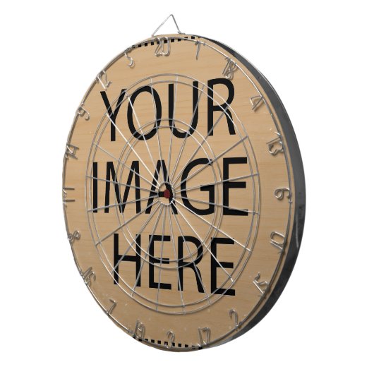 Personalized Custom Your Own Photo & Text Dartbord (Voorkant Rechts)