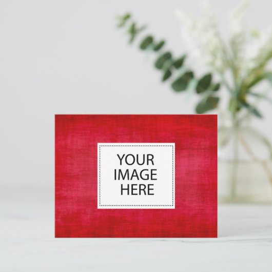 Personalized Custom Your Own Photo & Text Postcard Briefkaart (Staand voorkant)