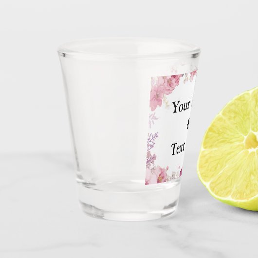 Personalized Custom Your Own Photo & Text Shot Glas (Links)