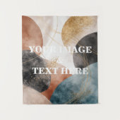 Personalized Custom Your Own Photo & Text Tapestry Wandkleed (Voorkant)