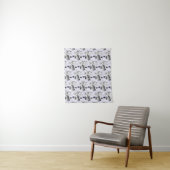 Personalized Custom Your Own Photo & Text Tapestry Wandkleed (In situ)