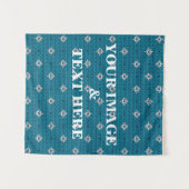 Personalized Custom Your Own Photo & Text Tapestry Wandkleed (Voorkant (horizontaal))