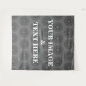 Personalized Custom Your Own Photo & Text Tapestry Wandkleed (Voorkant (horizontaal))