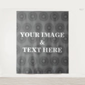 Personalized Custom Your Own Photo & Text Tapestry Wandkleed (Voorkant)