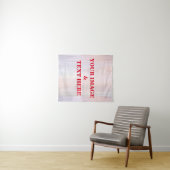 Personalized Custom Your Own Photo & Text Tapestry Wandkleed (In Situ (horizontaal))