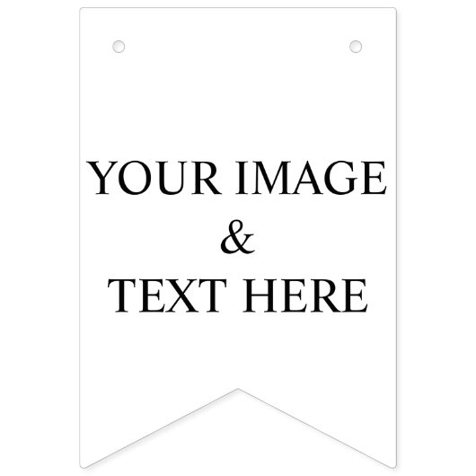 Personalized Custom Your Own Photo & Text  Vlaggetjes (Eerste vlag)