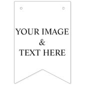 Personalized Custom Your Own Photo & Text  Vlaggetjes (Derde vlag)