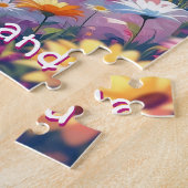 Personalized Cute Anime Girl Reading a Book Legpuzzel (Zijkant)