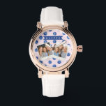 Personalized Cute Blueberry Watercolor Gift Name Horloge<br><div class="desc">With our Customized Blueberry Watercolor Collection, you can add a cheerful splash of color and individuality to daily life! These personalized pieces are meant to make anyone smile, whether you're shopping for yourself or looking for that ideal present. Every piece in the collection has a bright, hand-painted blueberry design in...</div>