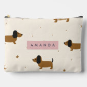 Personalized Cute Brown Dachshund Puppy Etui (Voorkant)