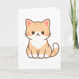 Personalized Cute Cat Gift – Custom Pet Name Minim Kaart