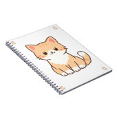 Personalized Cute Cat Gift – Custom Pet Name Minim Notitieboek (Rechterzijde)