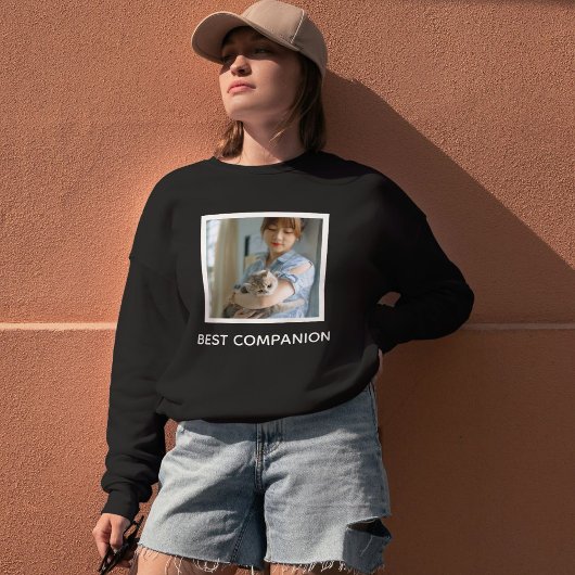 Personalized Cute Cat Mom Photo Quote Custom Pet  Trui