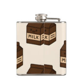 Personalized Cute Chocolate Milk Carton  Heupfles (Achterkant)