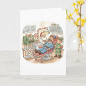 Personalized Cute Christmas Card for Orthodontist Kaart (Gele Bloem)