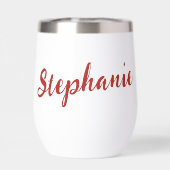 Personalized Cute Christmas Cat with Santa Hat (Achterkant)