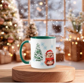 Personalized Cute Christmas Hedgehog Coff Custom Mok