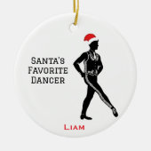 Personalized Cute Christmas Irish Boy Dancing Keramisch Ornament (Voorkant)