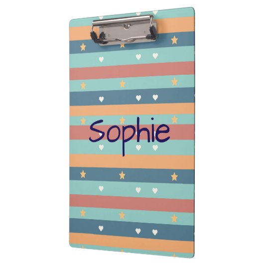 Personalized Cute clipboard with Name Klembord (Links)