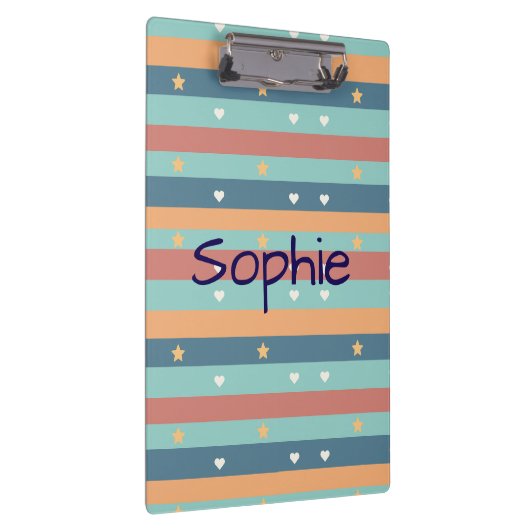 Personalized Cute clipboard with Name Klembord (Rechts)