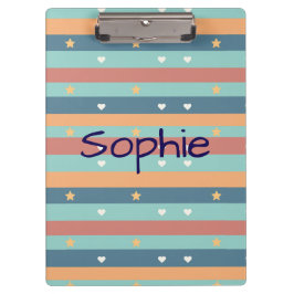Personalized Cute clipboard with Name Klembord