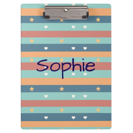 Personalized Cute clipboard with Name Klembord (Voorkant)