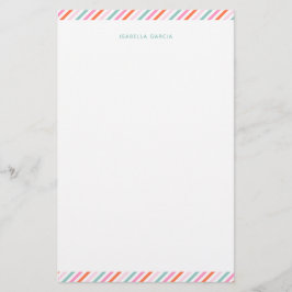 Personalized Cute Colorful Stationery Paper Briefpapier