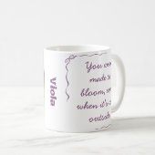 Personalized Cute Crocus Spring Illustration Mug Koffiemok (Voorkant rechts)