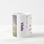 Personalized Cute Crocus Spring Illustration Mug Koffiemok (Center)