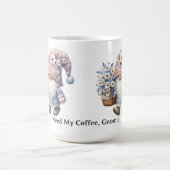 Personalized Cute Daisy Flower Gnome Women's Koffiemok (Center)