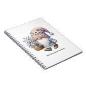 Personalized Cute Daisy Flower Gnome Women's Notitieboek (Rechterzijde)