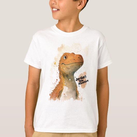 Personalized Cute Dinosaur t shirt (Voorkant)