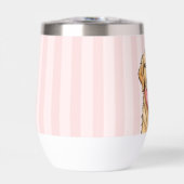 Personalized Cute Dog with Pink Heart (Voorkant)