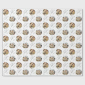 Personalized Cute Elegant Family Photo Christmas Cadeaupapier (Vlak)