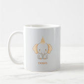 Personalized Cute Elephant Kids Name Koffiemok (Links)